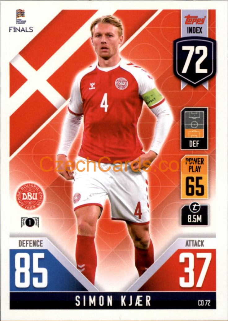 Simon Kjær 2022/23 Match Attax 101 #CD72