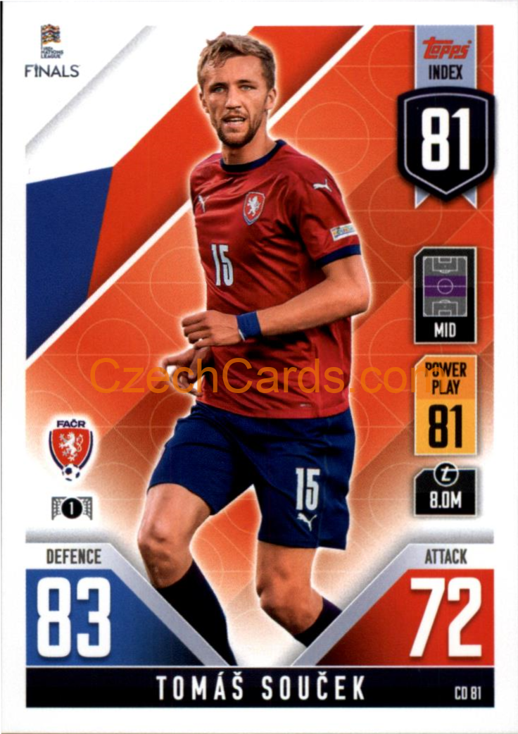 Tomáš Souček 2022/23 Match Attax 101 #CD81