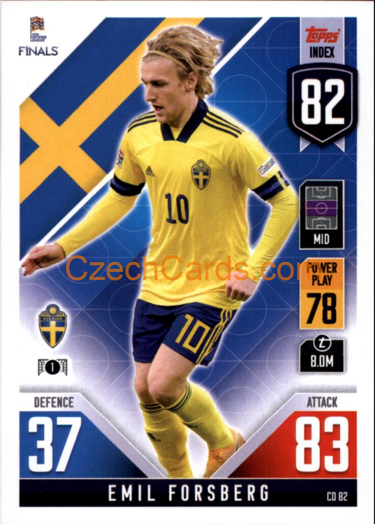 Emil Forsberg 2022/23 Match Attax 101 #CD82