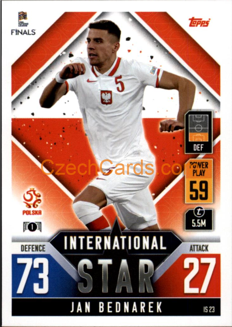 Jan Bednarek 2022/23 Match Attax 101 #IS23