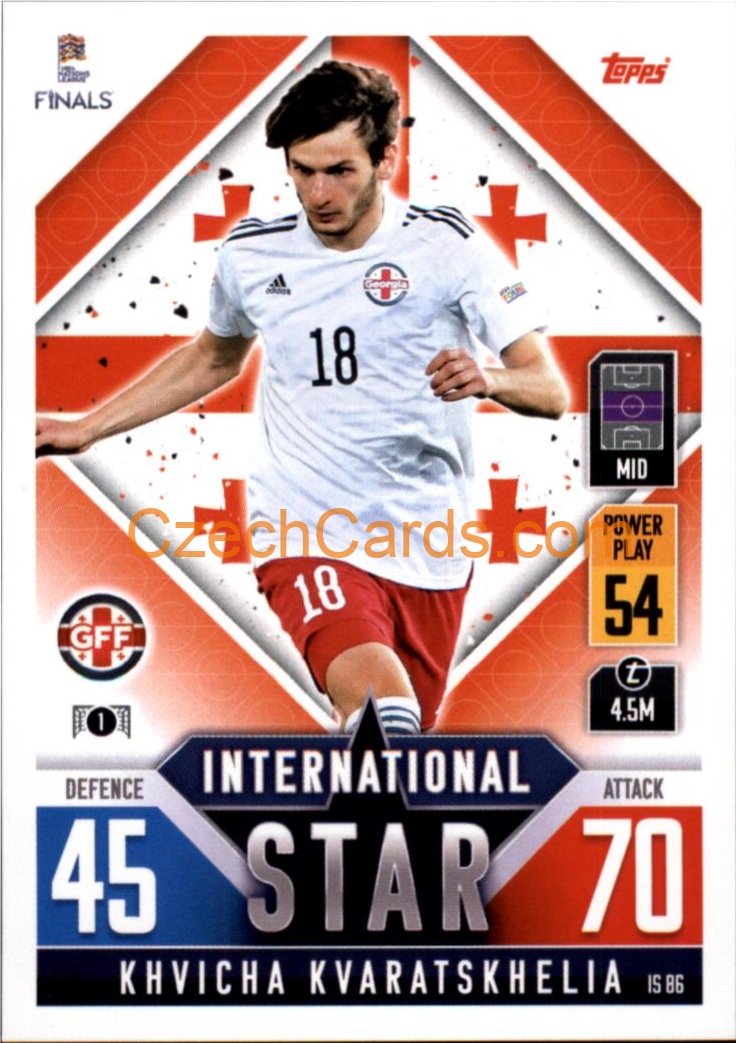 Khvicha Kvaratskhelia 2022/23 Match Attax 101 #IS86 RC