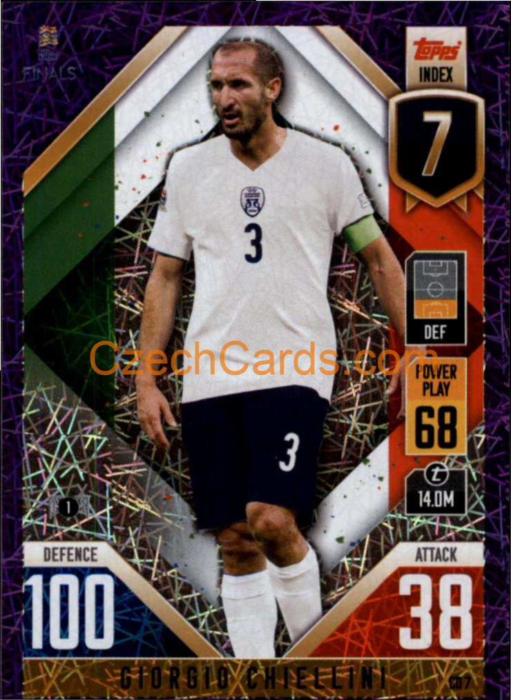 Giorgio Chiellini 2022/23 Match Attax 101 purple #CD7