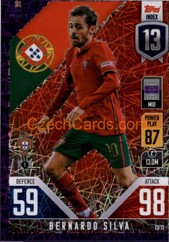 Bernardo Silva 2022/23 Match Attax 101 purple #CD13