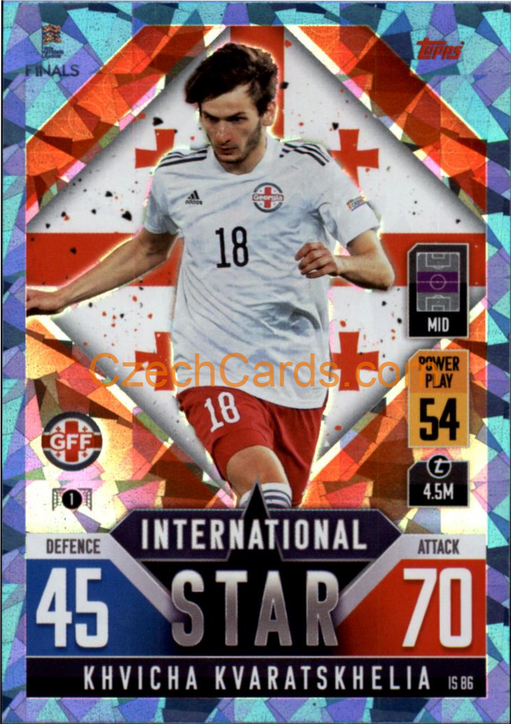 Khvicha Kvaratskhelia 2022/23 Match Attax 101 blue #IS86