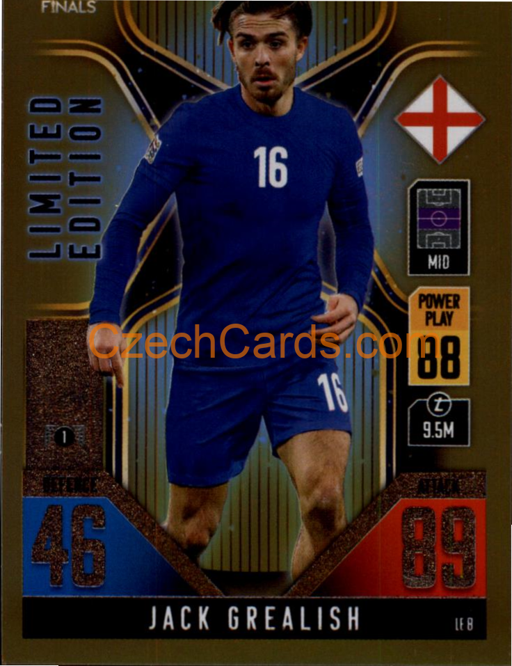 Jack Grealish 2022/23 Match Attax 101 Limited Edition #LE8