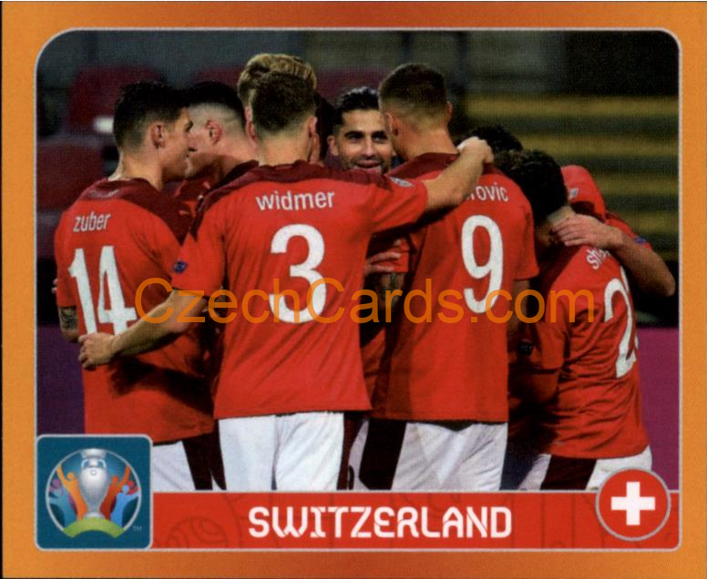 Group A. Switzerland 2020 Panini UEFA EURO sticker orange #8
