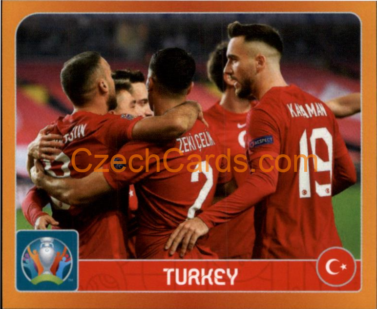 Group A. Turkey 2020 Panini UEFA EURO sticker orange #9