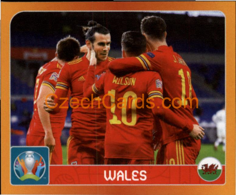 Group A. Wales 2020 Panini UEFA EURO sticker orange #10