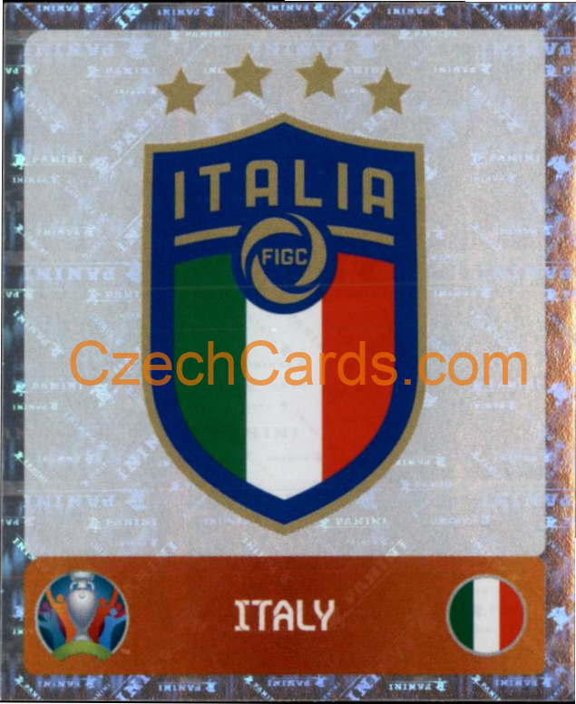 Team Logo 2020 Panini UEFA EURO sticker orange foil #11