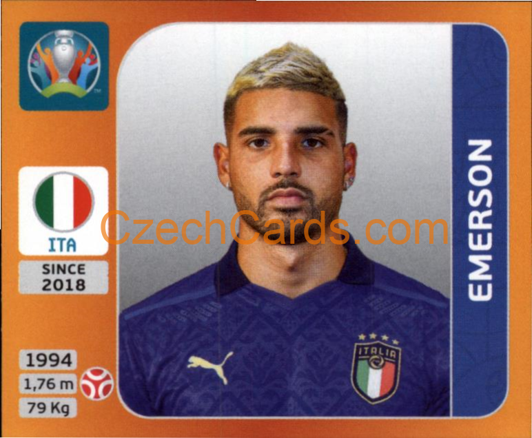 Emerson Palmieri 2020 Panini UEFA EURO sticker orange #18