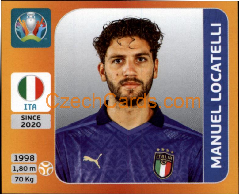 Manuel Locatelli 2020 Panini UEFA EURO sticker orange #22