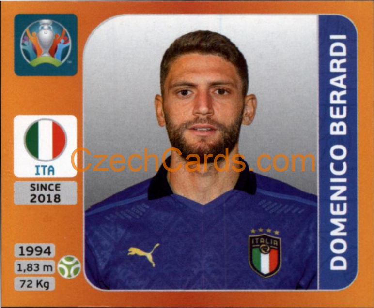 Domenico Berardi 2020 Panini UEFA EURO sticker orange #26