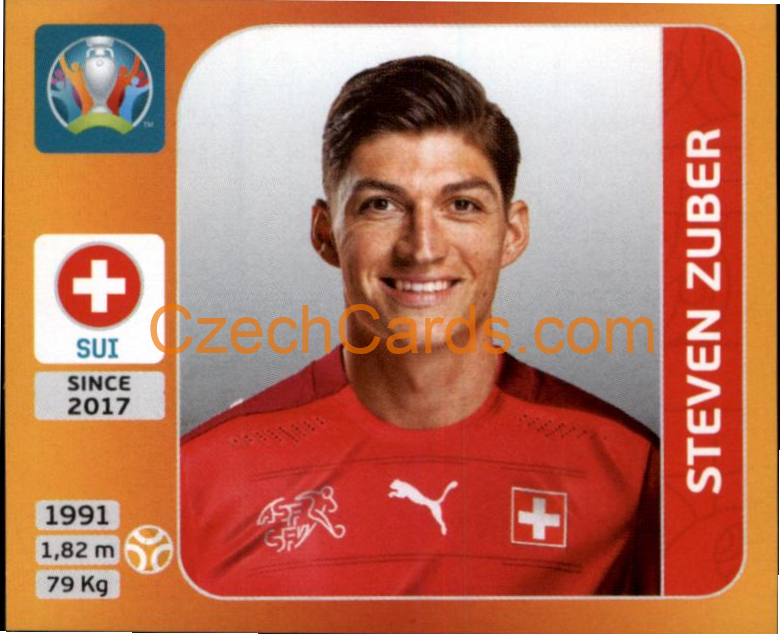 Steven Zuber 2020 Panini UEFA EURO sticker orange #60