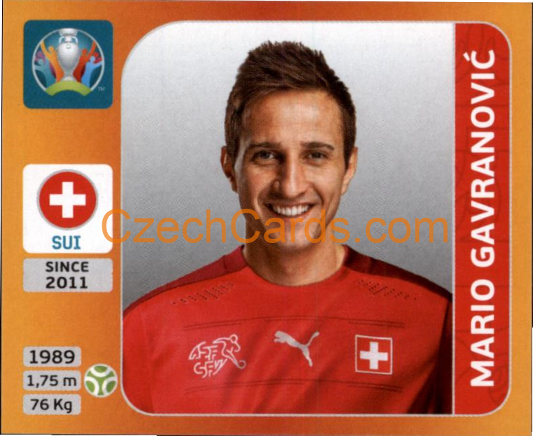 Mario Gavranović 2020 Panini UEFA EURO sticker orange #62
