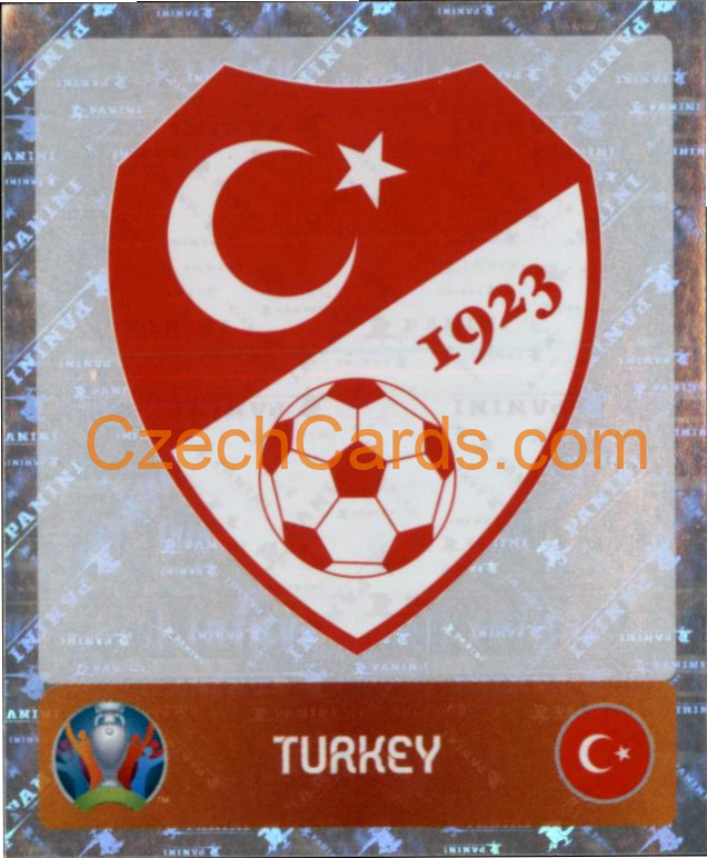 Team Logo 2020 Panini UEFA EURO sticker orange foil #65
