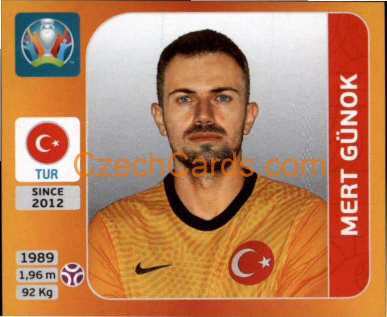 Mert Günok 2020 Panini UEFA EURO sticker orange #66