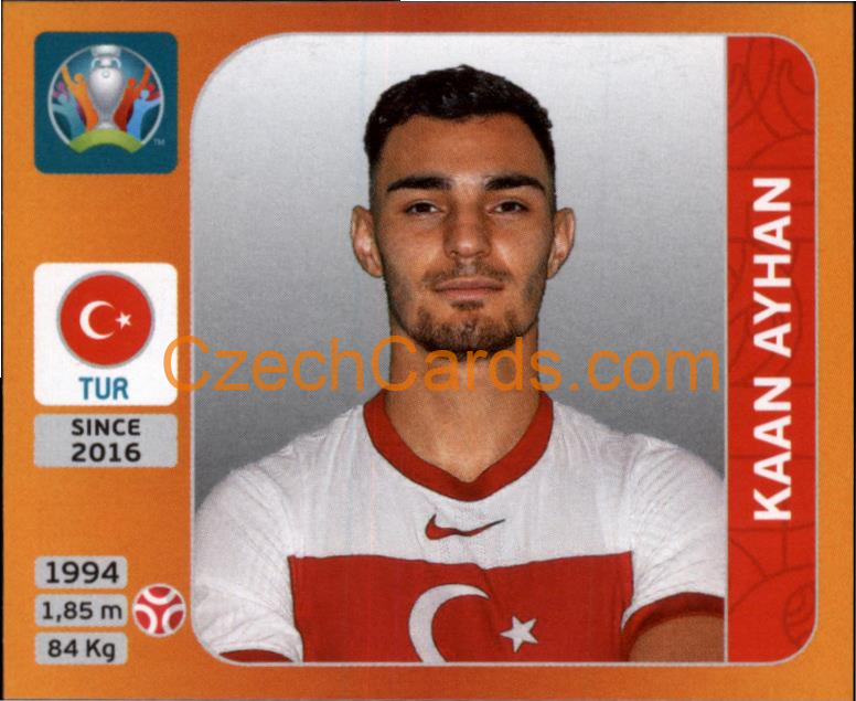 Kaan Ayhan 2020 Panini UEFA EURO sticker orange #68