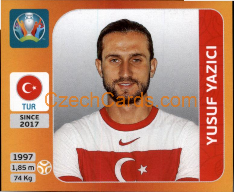 Yusuf Yazici 2020 Panini UEFA EURO sticker orange #80