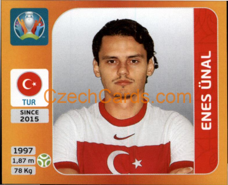 Enes Ünal 2020 Panini UEFA EURO sticker orange #84