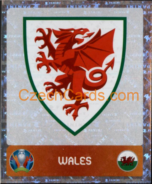 Team Logo 2020 Panini UEFA EURO sticker orange foil #98