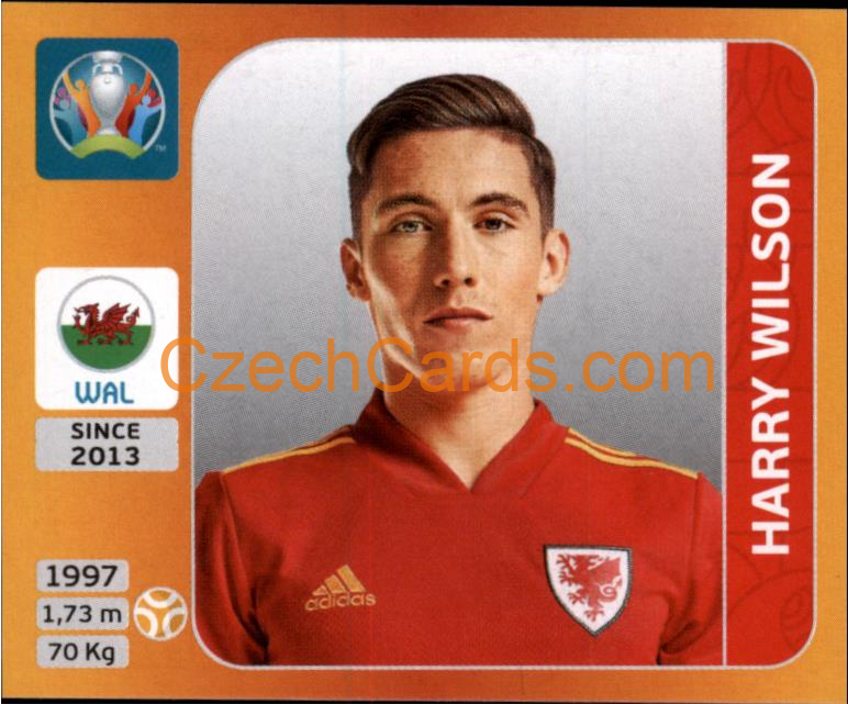 Harry Wilson 2020 Panini UEFA EURO sticker orange #115