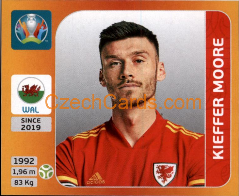 Kieffer Moore 2020 Panini UEFA EURO sticker orange #118