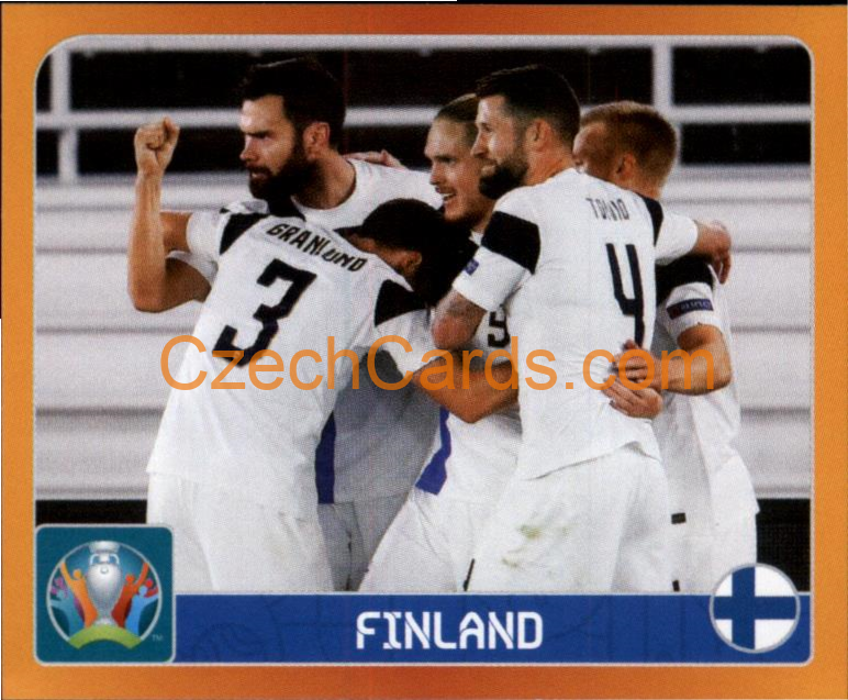 Group B. Finland 2020 Panini UEFA EURO sticker orange #121