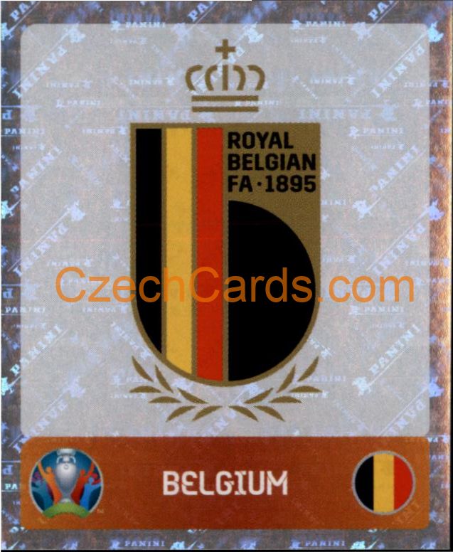 Team Logo 2020 Panini UEFA EURO sticker orange foil #123