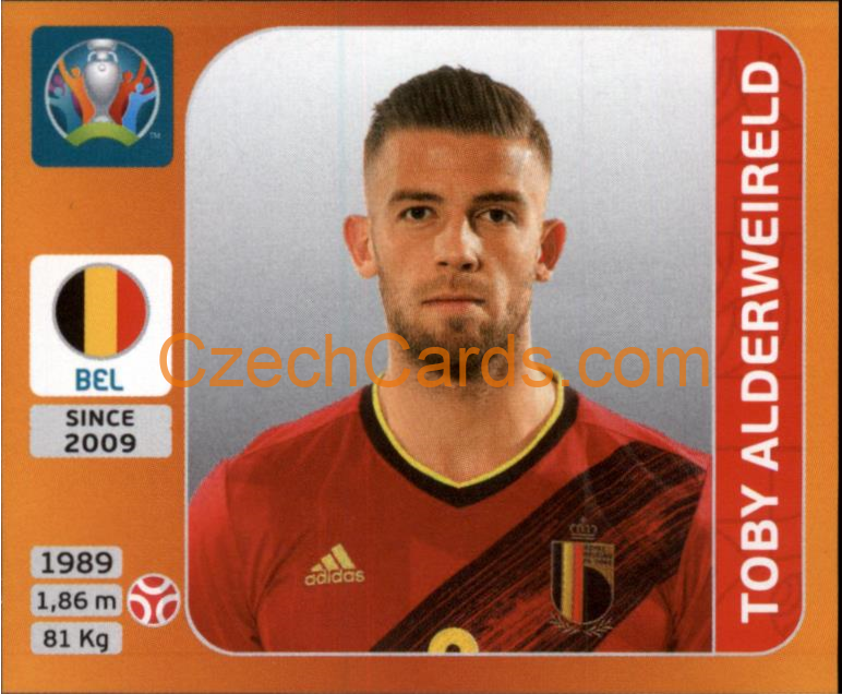 Toby Alderweireld 2020 Panini UEFA EURO sticker orange #126