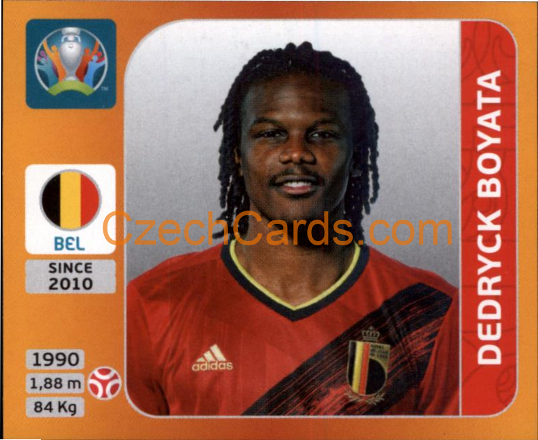 Dedryck Boyata 2020 Panini UEFA EURO sticker orange #127
