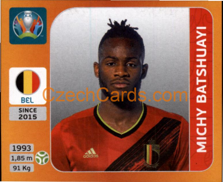 Michy Batshuayi 2020 Panini UEFA EURO sticker orange #137