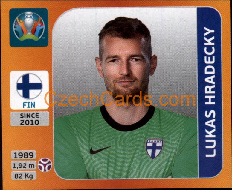 Lukas Hradecky 2020 Panini UEFA EURO sticker orange #178