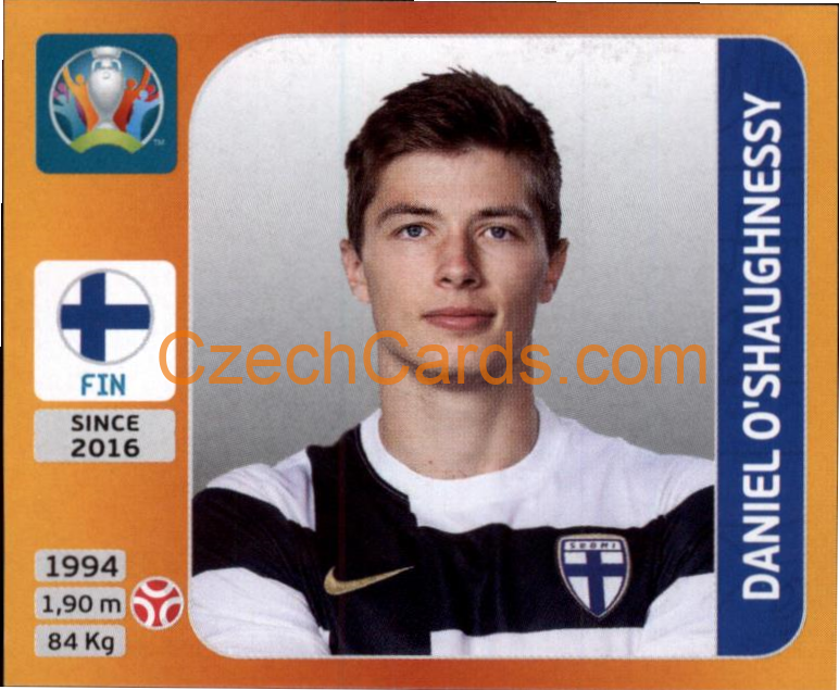 Daniel O'Shaughnessy 2020 Panini UEFA EURO sticker orange #182