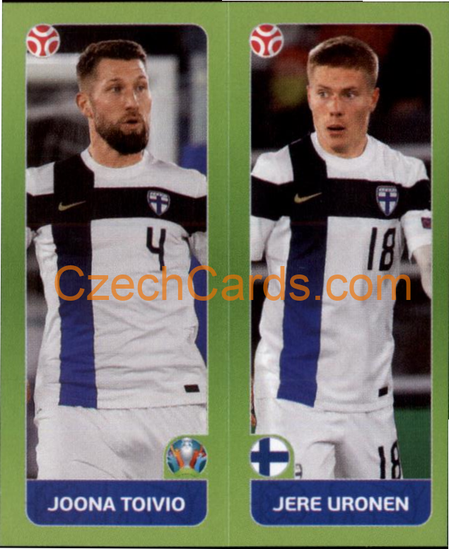 Joona Toivio / Jere Uronen 2020 Panini UEFA EURO sticker orange #200
