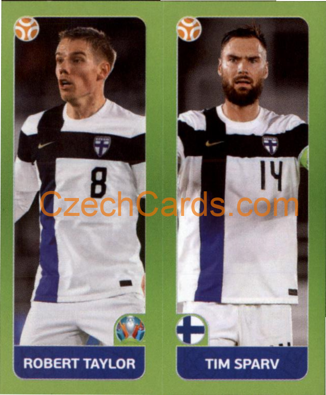 Robert Taylor / Tim Sparv 2020 Panini UEFA EURO sticker orange #202