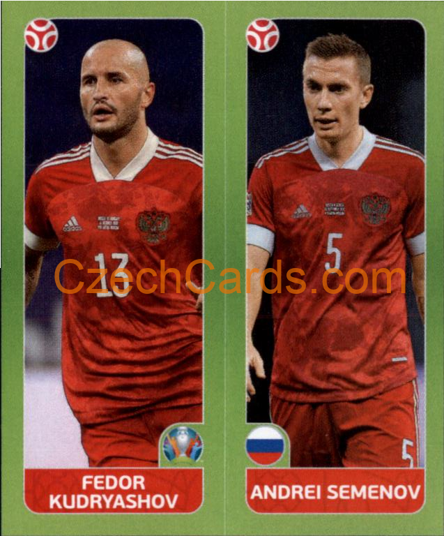 Fedor Kudryashov / Andrei Semenov 2020 Panini UEFA EURO sticker orange #205