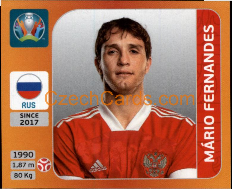 Mário Fernandes 2020 Panini UEFA EURO sticker orange #216