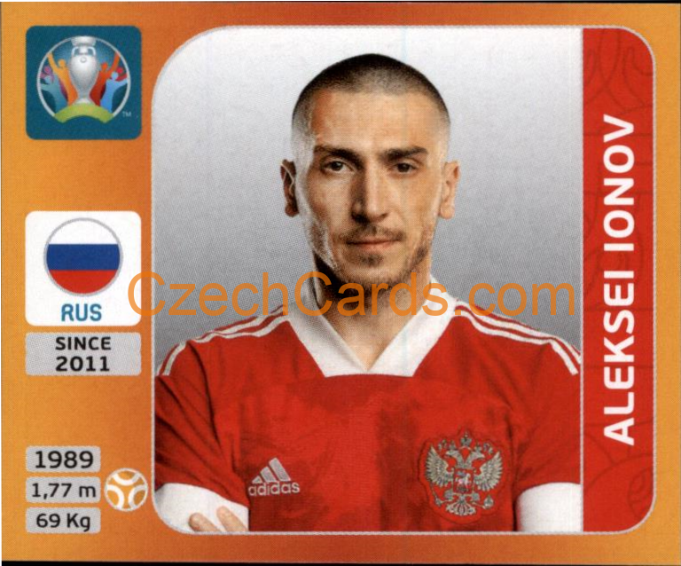 Aleksei Ionov 2020 Panini UEFA EURO sticker orange #222