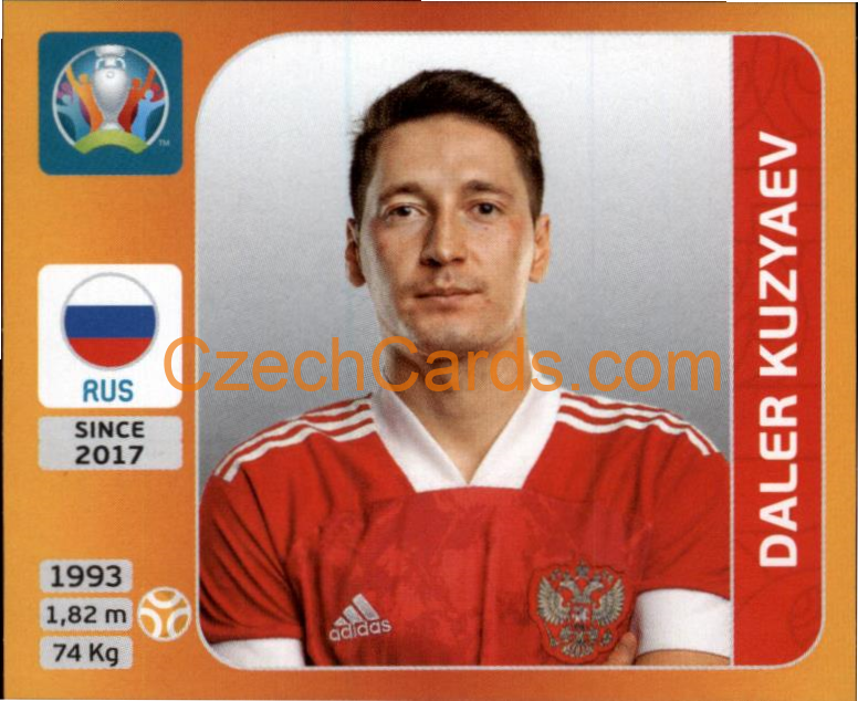 Daler Kuzyaev 2020 Panini UEFA EURO sticker orange #223