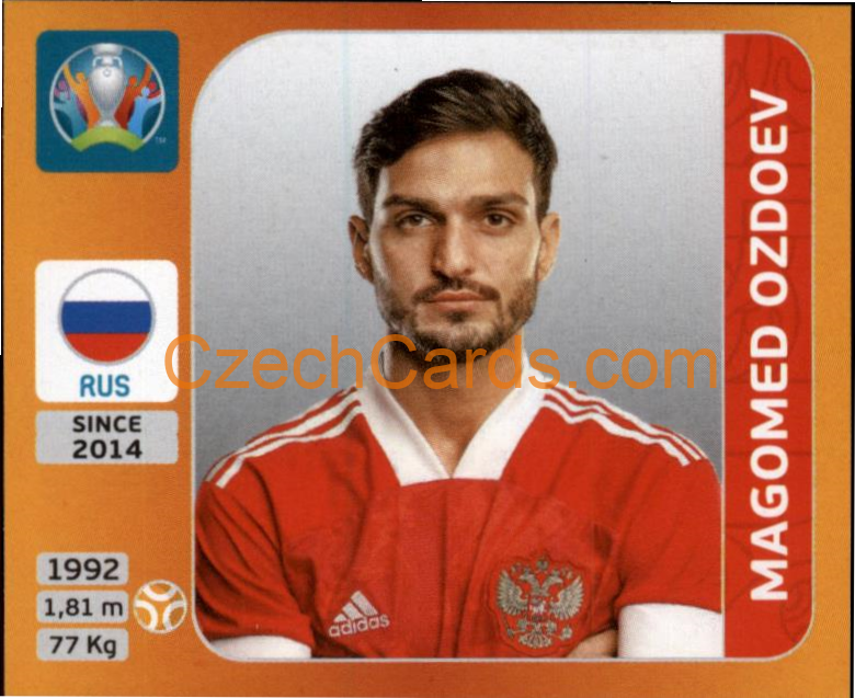 Magomed Ozdoev 2020 Panini UEFA EURO sticker orange #227