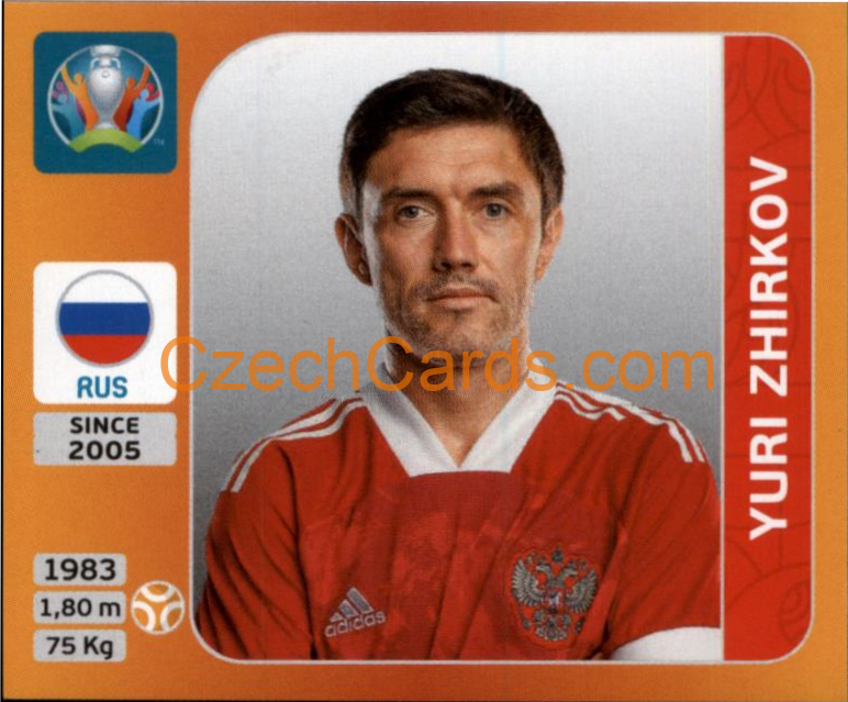 Yuri Zhirkov 2020 Panini UEFA EURO sticker orange #228