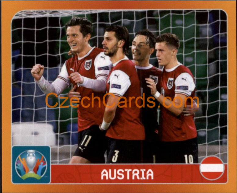 Group C. Austria 2020 Panini UEFA EURO sticker orange #231