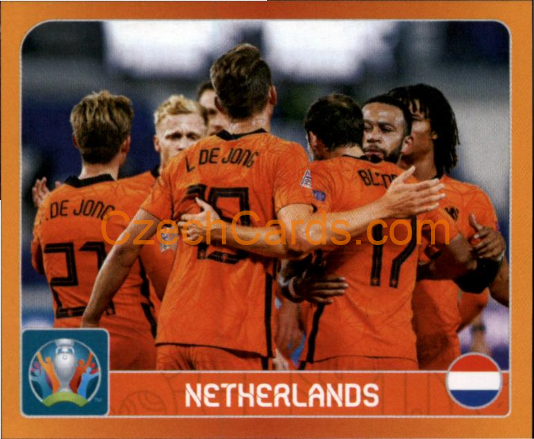 Group C. Netherlands 2020 Panini UEFA EURO sticker orange #232