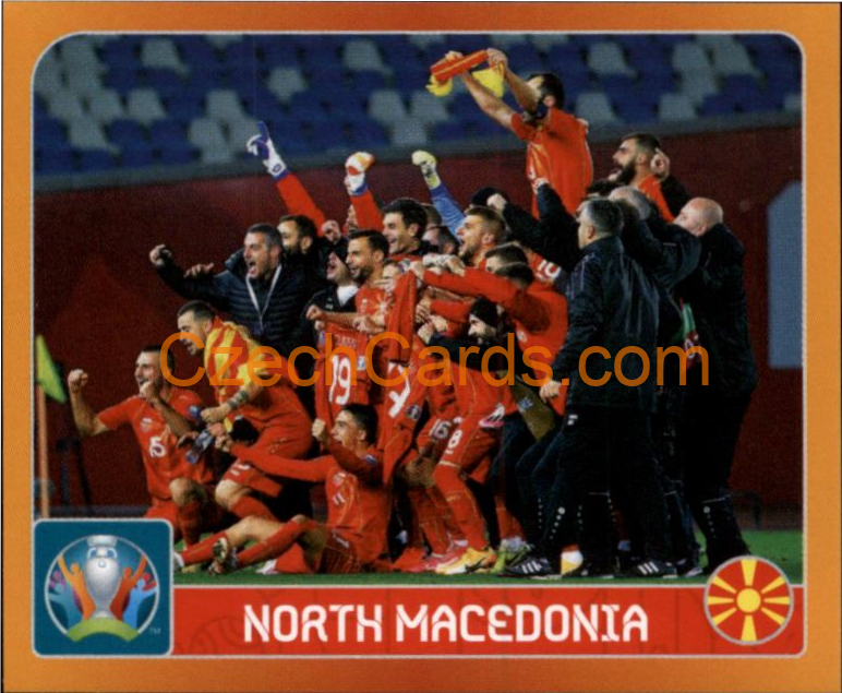 Group C. North Macedonia 2020 Panini UEFA EURO sticker orange #233