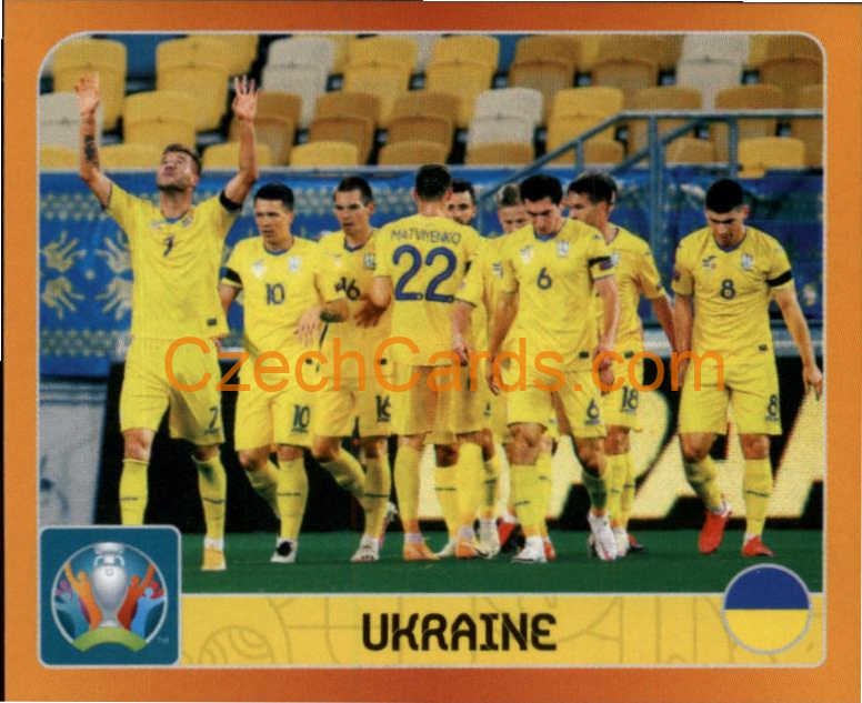Group C. Ukraine 2020 Panini UEFA EURO sticker orange #234