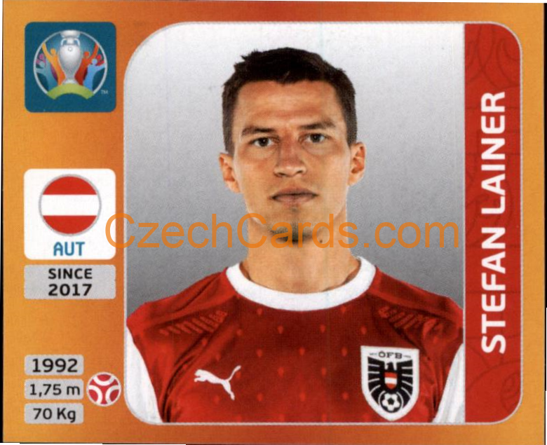 Stefan Lainer 2020 Panini UEFA EURO sticker orange #241