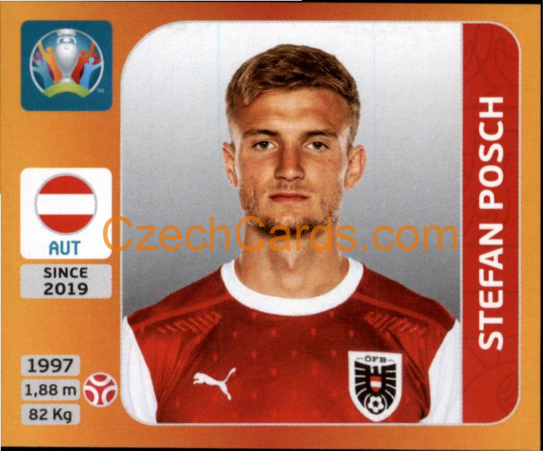 Stefan Posch 2020 Panini UEFA EURO sticker orange #242