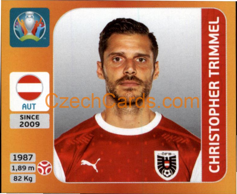 Christopher Trimmel 2020 Panini UEFA EURO sticker orange #243