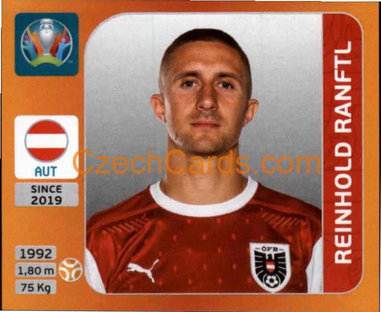 Reinhold Ranftl 2020 Panini UEFA EURO sticker orange #249