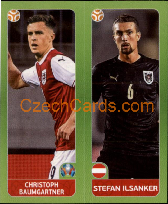 Baumgartner / Ilsanker 2020 Panini UEFA EURO sticker orange #259